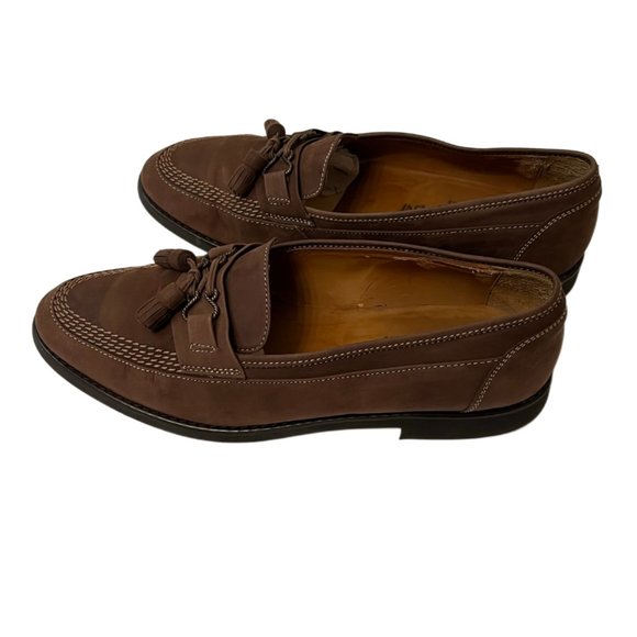 Yves Saint Laurent Men\'s Brown Suede Tassel Loafers  Size 7.5 EEE main image 9